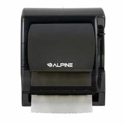 Hot Sale ✔️ Hardwound Paper Towel Dispensers Alpine Industries Transparent Black Manual Lever Paper Towel Dispenser ✔️