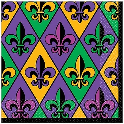 Cheap 🤩 Disposable Napkins Amscan Fleur De Lis Lunch Napkins, 36 Per Pack, 3/Pack (711902) 💯