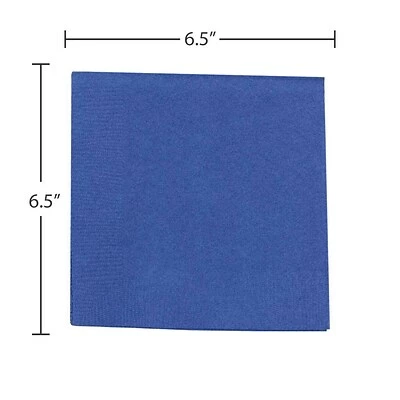 Best reviews of 🔔 Disposable Napkins JAM Paper® Medium Lunch Napkins, 6 1/2 X 6 1/2, Blue, 480/Box (6255620718b) ⭐ - Image 3