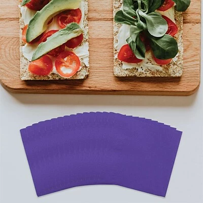 Best Sale โ๏ธ Disposable Napkins JAM Paper Lunch Napkin, 2-ply, Purple, 480 Napkins/Pack (6255620728B) ๐ - Image 2