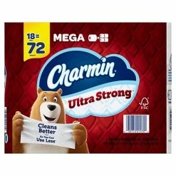 Best Sale 🎉 2-Ply Toilet Paper Charmin Ultra Strong Toilet Paper 18 Mega Rolls, 242 Sheets/Roll (01560/52084) 😀