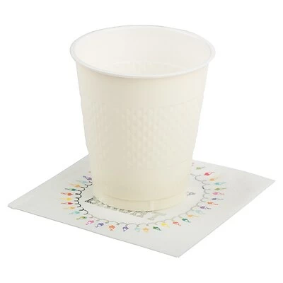 Coupon ๐ Disposable Napkins JAM PAPER Holiday โ Christmas Cocktail Napkins, 4 3/4" X 4 3/4", White Merry Bright, 20/Pack ๐ฅ - Image 3