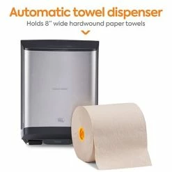 Outlet 🔔 Hardwound Paper Towel Dispensers Coastwide Professional™ J-Series Automatic Touchless Hardwound Paper Towel Dispenser, Black/Metallic (CWJAHT-S) ⭐