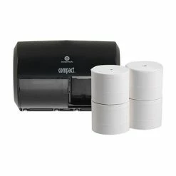 Flash Sale 🎉 Toilet Paper Dispensers Angel Soft Ps Compact Coreless Toilet Paper Starter Kit; Translucent Smoke Dispenser (5679500) 🧨