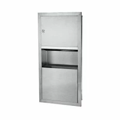 Top 10 ⌛ Hardwound Paper Towel Dispensers Alpine Industries 28" Surface-Mounted Paper Towel Dispenser With Waste Receptacle 🥰