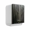 Deals 🎉 Hardwound Paper Towel Dispensers Kimberly-Clark Professional ICON Automatic Roll Towel Dispenser With Faceplate, Brushed Gray/Ebony Wood Grain (58750) ✔️