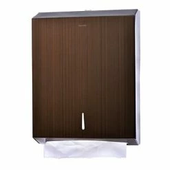 Hot Sale ⌛ Hardwound Paper Towel Dispensers Alpine Industries Brown Stainless Steel Brushed C-Fold/Multi-Fold Paper Towel Dispenser 2 Pack 🔔