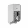 Promo 🎁 Toilet Paper Dispensers Kimberly-Clark Professional ICON Coreless 2-Roll Vertical Toilet Paper Dispenser With Faceplate, Silver Mosaic (53696) 🧨