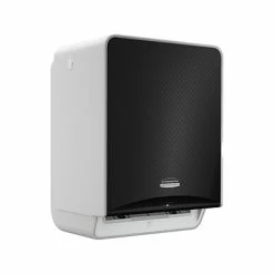 Coupon 🎁 Hardwound Paper Towel Dispensers Kimberly-Clark Professional ICON Automatic Roll Towel Dispenser With Faceplate, Brushed Gray/Black Mosaic (58720) ✨