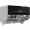 Top 10 😍 Toilet Paper Dispensers Kimberly-Clark Professional ICON Coreless 2-Roll Horizontal Toilet Paper Dispenser With Faceplate, Black Mosaic (58722) 🤩