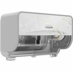Best Sale ✨ Toilet Paper Dispensers Kimberly-Clark Professional ICON Coreless 2-Roll Horizontal Toilet Paper Dispenser With Faceplate, Cherry Blossom (58732) 🔔