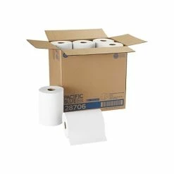 Wholesale 🎉 Pacific Blue Basic Recycled Hardwound Paper Towels, 1-ply, 350 Ft./Roll, 12 Rolls/Carton (28706) ✔️