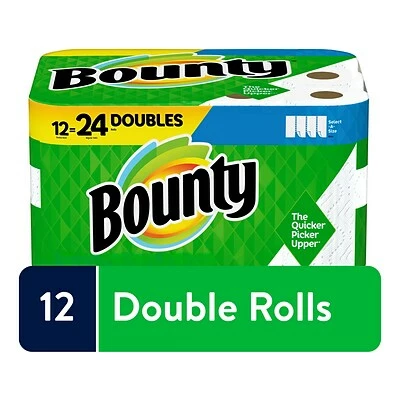 Deals ๐ Kitchen Roll Paper Towels Bounty Select-A-Size Paper Towels, 2-ply, 98 Sheets/Roll, 12 Double Rolls/Pack (76209/66541) โญ - Image 2