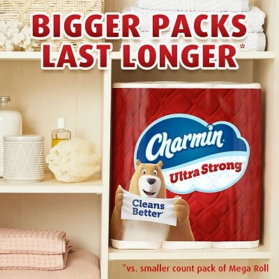 Best Sale ๐ 2-Ply Toilet Paper Charmin Ultra Strong Toilet Paper 18 Mega Rolls, 242 Sheets/Roll (01560/52084) ๐ - Image 5
