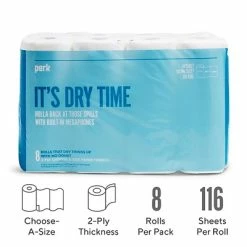 Best reviews of ✔️ Kitchen Roll Paper Towels Perk™ Choose-A-Size Paper Towels, 2-ply, 116 Sheets/Roll, 8 Rolls/Pack (PK55113) ⌛