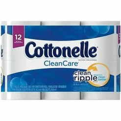 Buy 🔥 1-Ply Toilet Paper Cottonelle CleanCare 1-Ply Standard Toilet Paper, White, 150 Sheets/Roll, 12 Rolls/Pack (12456) 😍