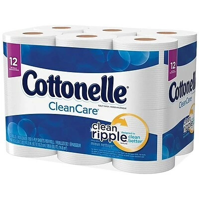Buy π₯ 1-Ply Toilet Paper Cottonelle CleanCare 1-Ply Standard Toilet Paper, White, 150 Sheets/Roll, 12 Rolls/Pack (12456) π - Image 4