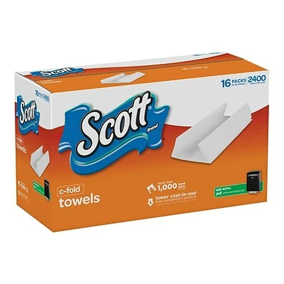 Budget ๐ Scott C-Fold Paper Towels, 1-ply, 150 Sheets/Pack, 16 Packs/Carton (45786) ๐ฅ - Image 4