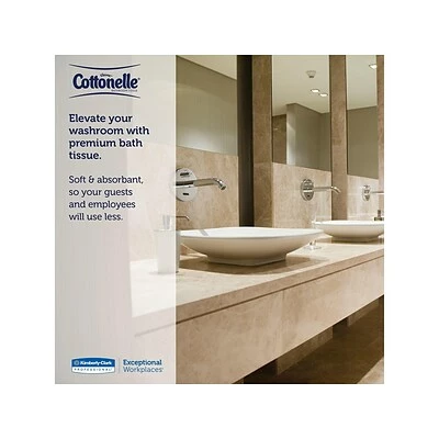 Buy π₯ 1-Ply Toilet Paper Cottonelle CleanCare 1-Ply Standard Toilet Paper, White, 150 Sheets/Roll, 12 Rolls/Pack (12456) π - Image 8
