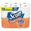 Best Pirce ✨ Bathroom Tissue Scott Comfort Plus Toilet Paper, 1-Ply, White, 462 Sheets/Roll, 18 Mega Rolls/Pack (49729) 👍