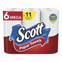 Brand new 😉 Scott Choose-A-Sheet Kitchen Roll Paper Towels, 1-ply, 102 Sheets/Roll, 6 Mega Rolls/Pack (16447) 🎁