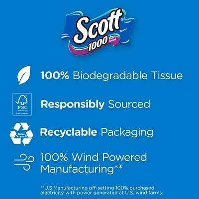 Cheapest 💯 Bathroom Tissue Scott 1-Ply Standard Toilet Paper, White, 1000 Sheets/Roll, 32 Rolls/Case (49209) 🥰 - Image 6