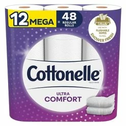 Best reviews of 🛒 Bathroom Tissue Cottonelle Ultra ComfortCare 2-Ply Standard Toilet Paper, White, 268 Sheets/Roll, 12 Mega Rolls/Pack ⌛