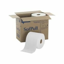 Brand new ⌛ SofPull Premium Centerpull Paper Towels, 1-ply, 560 Sheets/Roll, 4 Rolls/Pack (28143) 😍