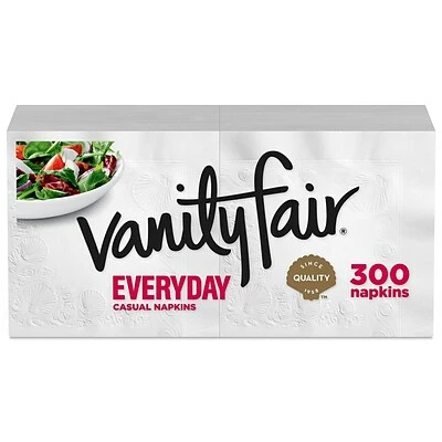 Wholesale โญ Disposable Napkins Vanity Fair Everyday Luncheon Napkins, 2-Ply, White, 300/Pack (35503/14) ๐