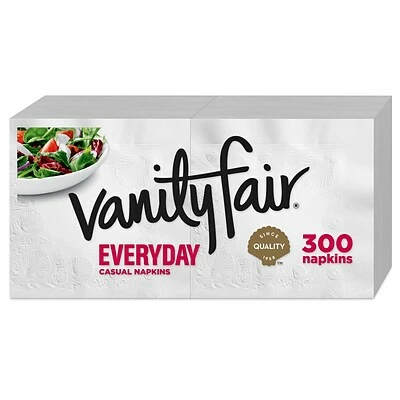 Wholesale โญ Disposable Napkins Vanity Fair Everyday Luncheon Napkins, 2-Ply, White, 300/Pack (35503/14) ๐ - Image 2