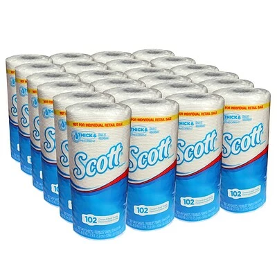 New 😉 Kitchen Roll Paper Towels Scott Choose-A-Sheet Paper Towels, 1-ply, 102 Sheets/Roll, 24 Rolls/Pack (47031) 🎉 - Image 2