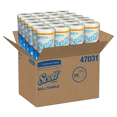 New 😉 Kitchen Roll Paper Towels Scott Choose-A-Sheet Paper Towels, 1-ply, 102 Sheets/Roll, 24 Rolls/Pack (47031) 🎉 - Image 3
