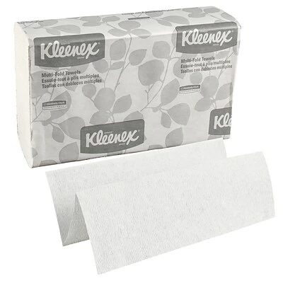 Best Sale ๐ Kleenex Recycled Multifold Paper Towels, 1-ply, 150 Sheets/Pack, 8 Packs/Carton (02046) โ - Image 3