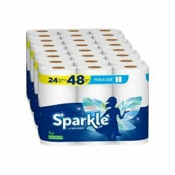 Discount ✨ Sparkle Pick-A-Size With Thirst Pockets Paper Towels, 2-ply, 110 Sheets/Roll, 24 Rolls/Pack (22264/50) ❤️