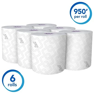 Best deal ⌛ Scott Essential Recycled Hardwound Paper Towels, 1-ply, 950 Ft./Roll, 6 Rolls/Carton (02001) 🤩 - Image 2