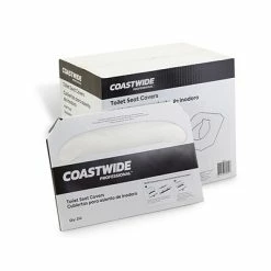 Promo 🔔 Coastwide Professional™ Toilet Seat Covers, 0.87" X 10.43", 250/Pack, 20 Packs/Carton (CW24775) 🎉