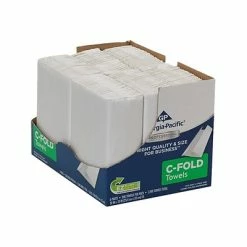 Buy 🧨 Georgia-Pacific Professional Series C-Fold Paper Towels, 1-ply, 200 Sheets/Pack, 6 Packs/Carton (2112014) 🤩