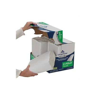 Buy 🧨 Georgia-Pacific Professional Series C-Fold Paper Towels, 1-ply, 200 Sheets/Pack, 6 Packs/Carton (2112014) 🤩 - Image 7
