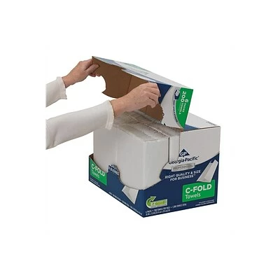 Buy 🧨 Georgia-Pacific Professional Series C-Fold Paper Towels, 1-ply, 200 Sheets/Pack, 6 Packs/Carton (2112014) 🤩 - Image 8