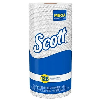Best deal π Kitchen Roll Paper Towels Scott Recycled Paper Towels, 1-ply, 128 Sheets/Roll, 20 Rolls/Pack (41482) β¨ - Image 2