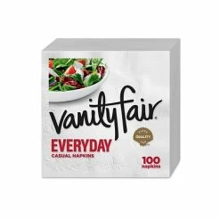 Flash Sale ๐ Disposable Napkins Vanity Fair Everyday Luncheon Napkins, 2-Ply, White, 100/Pack (35501) โ