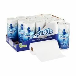 Best Sale 🧨 Kitchen Roll Paper Towels Sparkle Professional Paper Towels, 2-ply, 85 Sheets/Roll, 15 Rolls/Pack (2717714) 💯